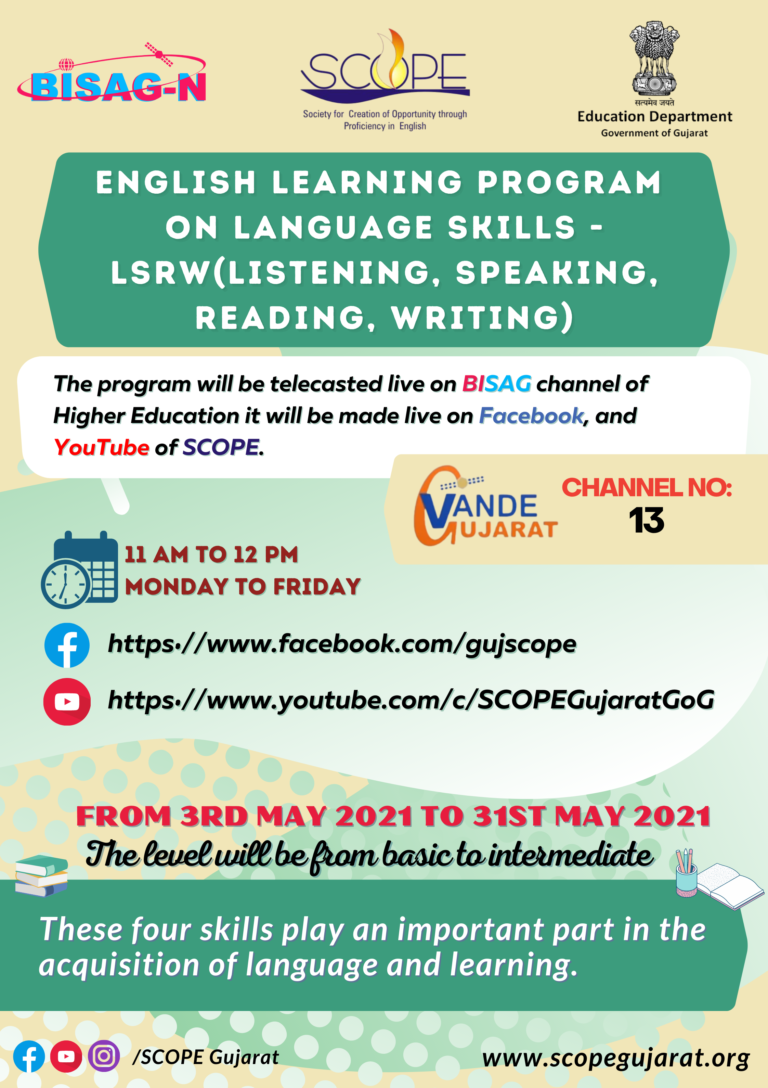 English Language Course Program English Learning Program on Language Skills LSRW - BSc College, MSc College